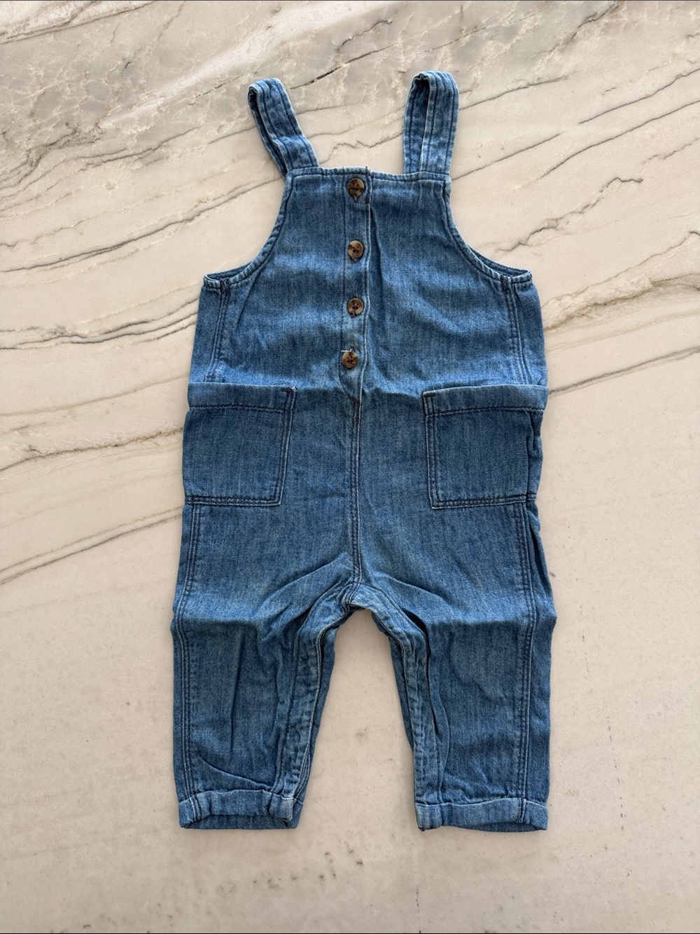 Old Navy Chambray Blue Overalls